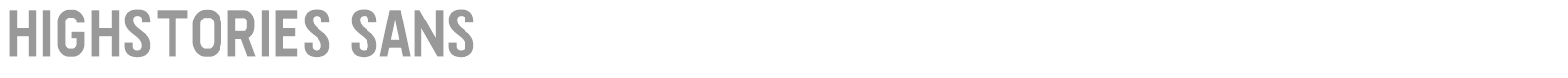 Highstories Sans font preview